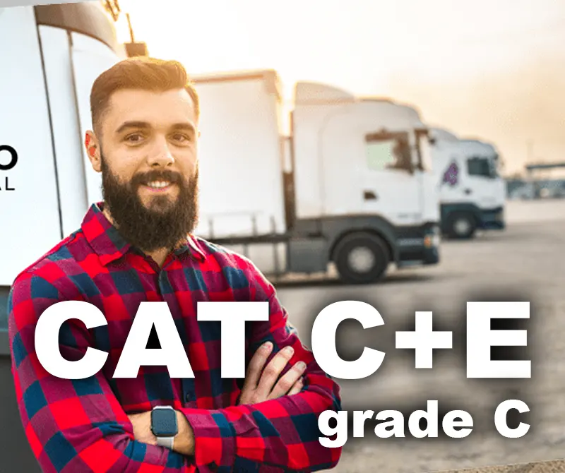 Category C+E grade C- LGV Training | 20 hours of training |